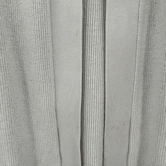 LULULEMON *Flawed* White Merino Wool Ribbed Knit Open Cardigan Sweater Size 8 - Picture 9 of 9